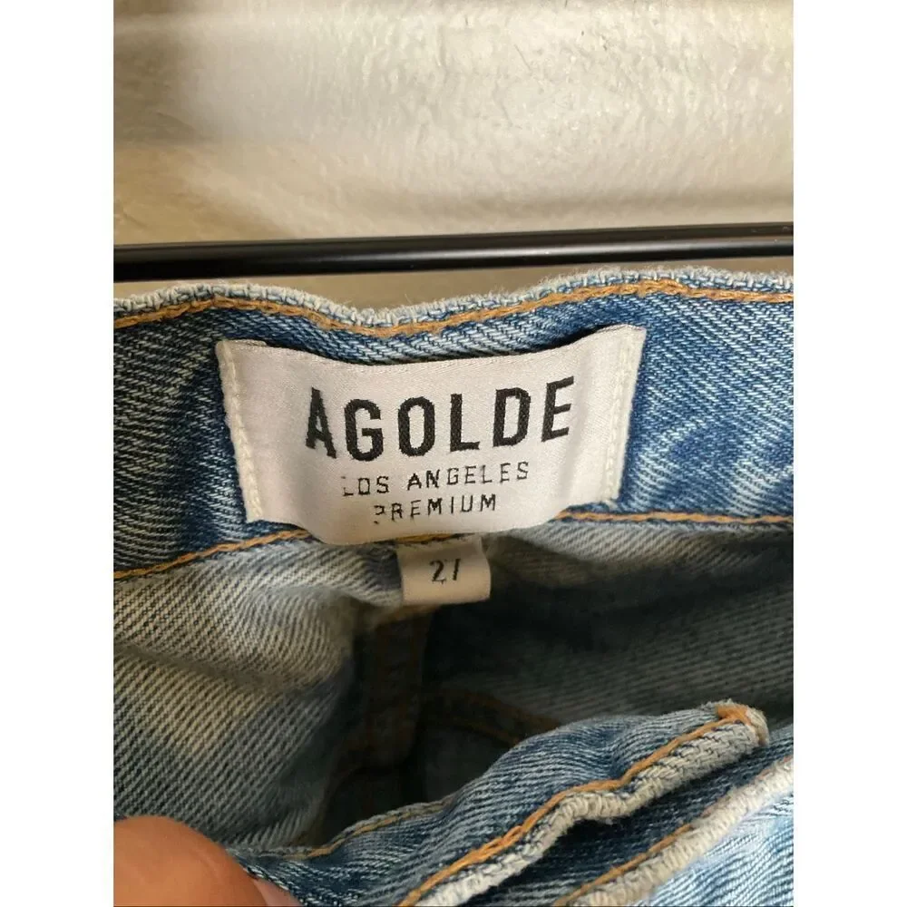 Agolde High Rise Jamie Straight Leg Jeans - Picture 4 of 11